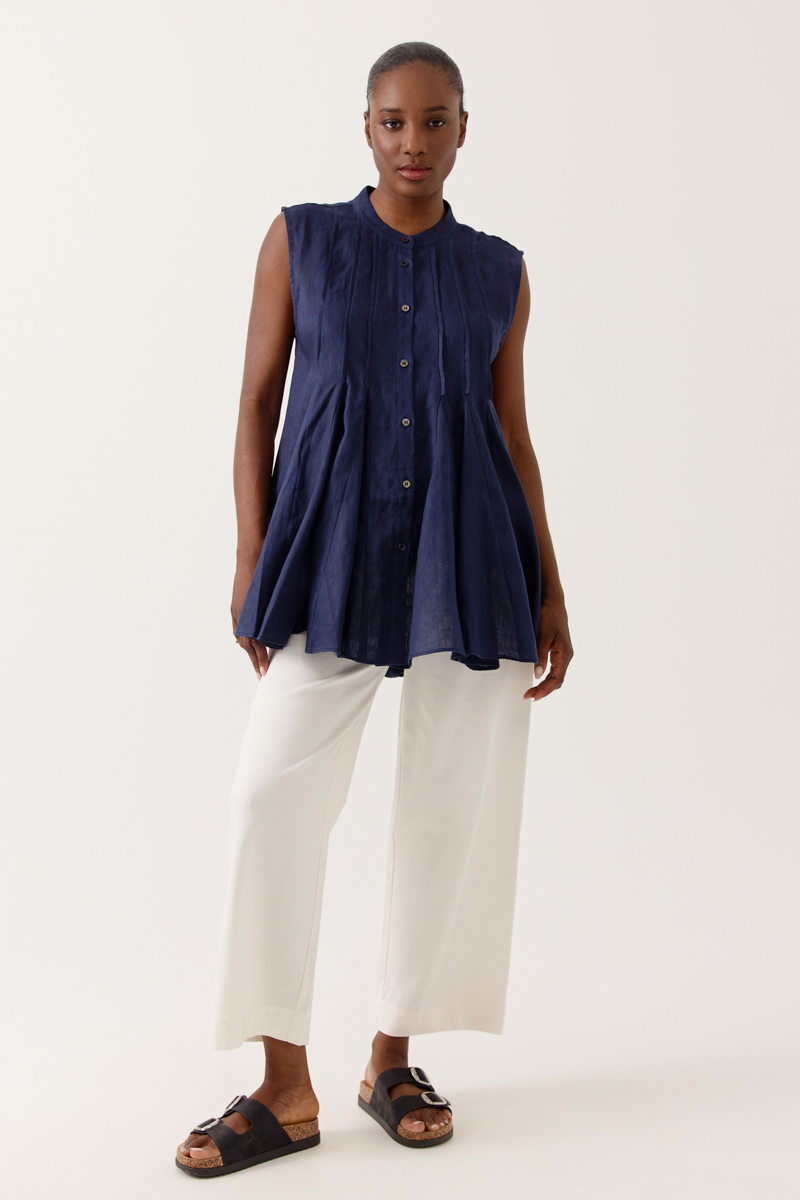 BLUSA SAPHINA COLOR AZUL MARINO